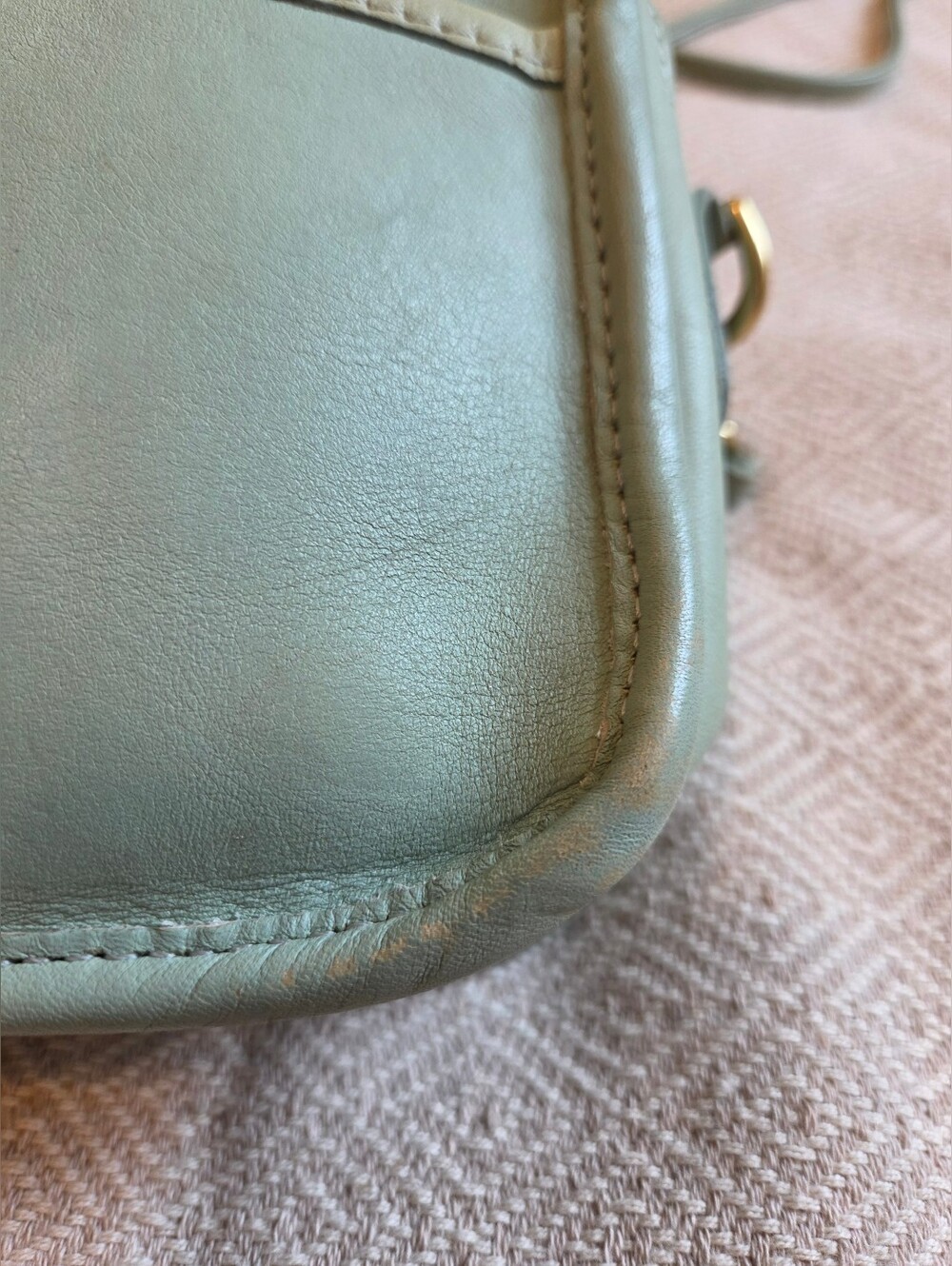 Vintage Coach Carnival Bag, Aqua - Picture 5 of 16